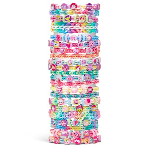 Rainbow Loom Pretty Pastels Beadmoji Bracelet Making Kit with Speed Loom