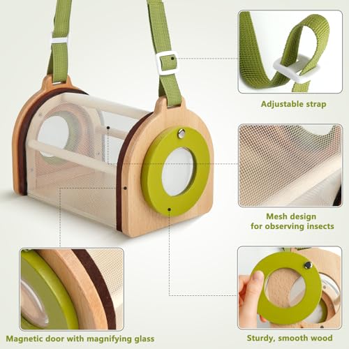 Wooden Bug Catcher Kit for Kids 3+, Bug Catching & Outdoor Explorer kit