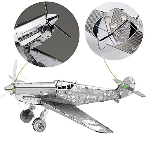 Metal Earth Messerschmitt Bf-109 Airplane 3D Metal Model Kit Fascinations