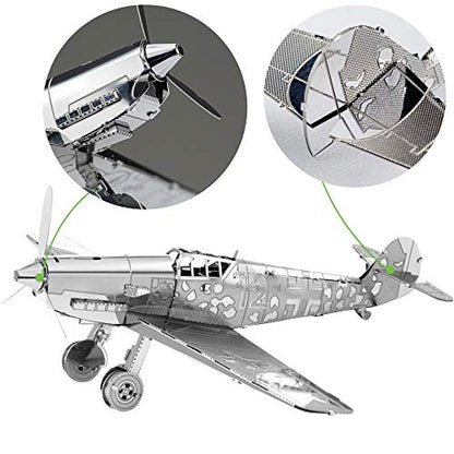 Metal Earth Messerschmitt Bf-109 Airplane 3D Metal Model Kit Fascinations