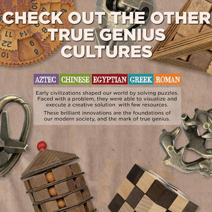 True Genius: Viking Forge - 3 Cast Metal Brainteaser Puzzles, Disentanglement Puzzle, Difficulty Level 3-5, Project Genius, Ages 8+