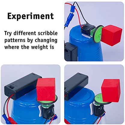 Scribble Bot Kit, 10-Pack - Bulk DIY Doodle Drawing Robot STEM Kit - size: 10 Pack