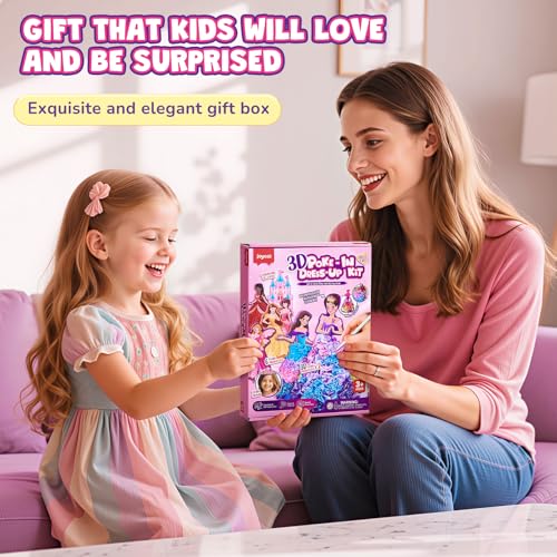 JoyCat Poke Art Kit for Girls, 3D Princess Craft with Fairy Tale Castle - color: Fairy Tale Princess Kit