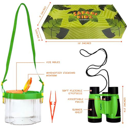 Kidz@Play Complete Green Safari Bug Hunting Kit - color: Green