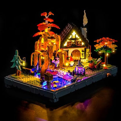 LocoLee Light kit Compatible with Lego 11372 Autumn Cottage Garden - No Model Only Lights, LED Lighting Accessories Compatible with Lego 11372 Autumn Garden (RC Version) - style: RC Version