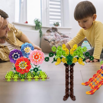 PicassoTiles Building Chips Interlocking Disc Construction Blocks in 12 Colors STEM Learning Early Education Toy Engineering Playset Child Brain Development for Toddlers Girls Boys Kids Age 3+ PTF108 - color: Multi-color