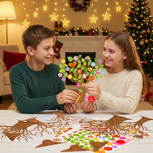 32 Set Seasonal Trees Craft Kits Make Your Own Four Seasons Tree Decoration - color: Seasonal Trees Craft