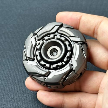 T-Conceal EDC Fidget Slider Spinning Stress Relief Adults Magnet Metal Toys - color: Grey