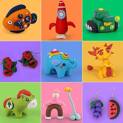 Ixiaoyoo 70 Colors Polymer Clay, Oven Bake DIY Modeling Clay for Kids - color: 70 Colors