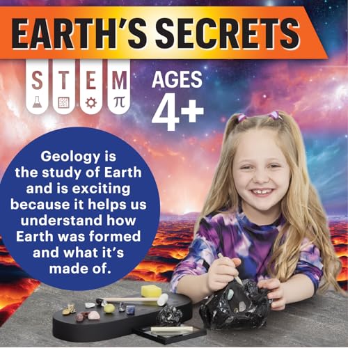 MindWare Gem Dig Kit for Kids Nova Obsidian Excavation