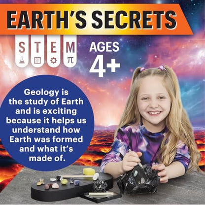 MindWare Gem Dig Kit for Kids Nova Obsidian Excavation