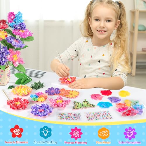 Zefy Poke Art Flower Bouquet, Mess-Free Arts and Crafts for Kids