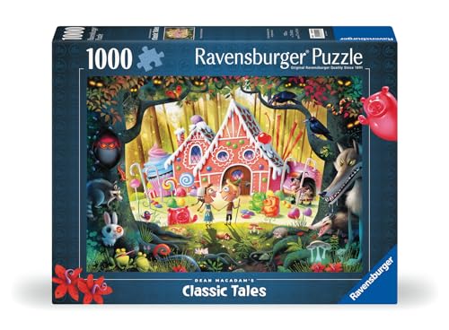 Ravensburger Dean Macadam Hansel and Gretel Beware! 1000 Piece Jigsaw Puzzle for Adults - 12000415 - Handcrafted Tooling, Made in Germany, Every Piece Fits Together Perfectly - style: Hansel and Gretel Beware!