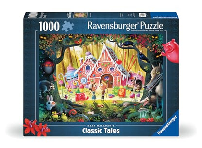 Ravensburger Dean Macadam Hansel and Gretel Beware! 1000 Piece Jigsaw Puzzle for Adults - 12000415 - Handcrafted Tooling, Made in Germany, Every Piece Fits Together Perfectly - style: Hansel and Gretel Beware!