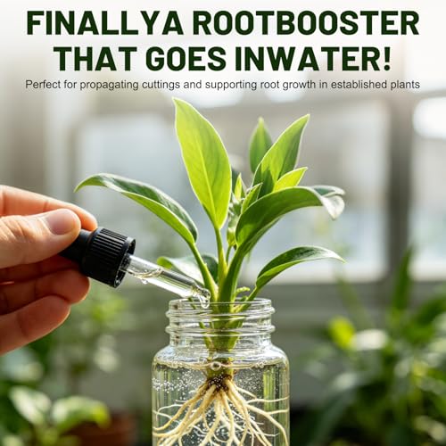 Root Drops - Liquid Rooting Hormone for Cuttings, Fast Propagation Drops for Stronger Roots & Less Shock, Works in Water, Soil, LECA & Moss for Pothos, Monstera & All Indoor Houseplants