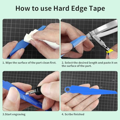 stedi Scribing Tape 2PCS Masking Tape 3mm 6mm for Panel Line Models - style: Tape 2pcs