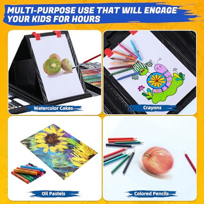 All in One Art Supplies Include Drawing Kit, Origami & Paper-Cutting Crafts - color: Black