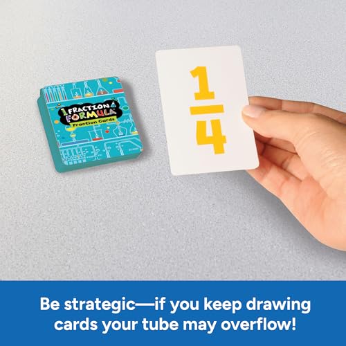 Educational Insights Fraction Formula - 3rd Grade Math Games for Kids 8-12, Fraction Tiles and Fractions Flash Cards, Learning Games and Math Manipulatives for Elementary School or Homeschool