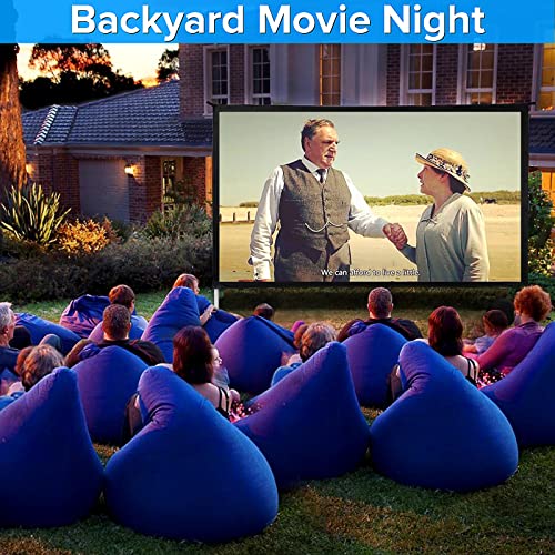 Rear Projector Screen 120inch,Outdoor Movie Screen with 3-Layers PVC - size: 120inch