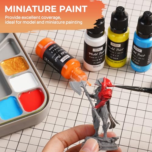 Nicpro 100 Colors Model Paint Set with 10 Thinners & 5 Specialty Bottles - style: 100 Colors Set