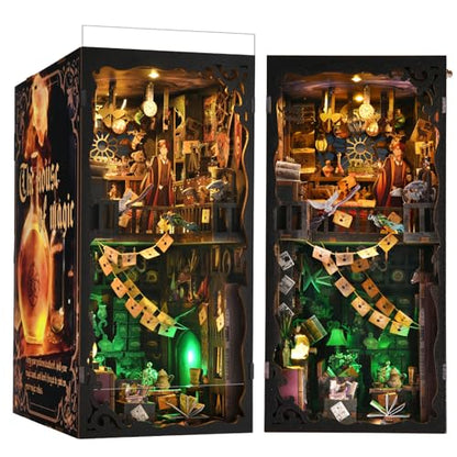 TOYQI Book Nook Kit, DIY Miniature Dollhouse Kit for Adults and Teens - color: House of Magic