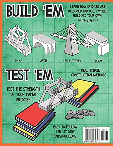 How To Build A Bridge: Paper Model Kit | For Kids To Learn Bridge Building Methods and Techniques With Paper Crafts (How To Build Things)