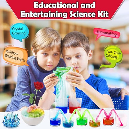 UNGLINGA 210 Experiments Science Kit for Kids Chemistry Set S.T.E.M Toy - style: Science kits with 210 experiments