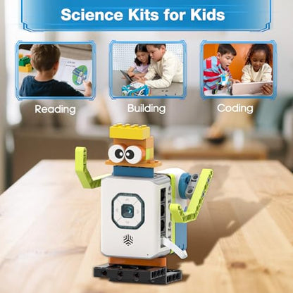 12 in 1 Coding Robot Kit ICBricks for Kids 6+, 240+ Piece Educational AI STEM Remote Building Learn to Code with Hub,Motor,Sensor,APP Control for Girls Boys Gift - style: ICBrick