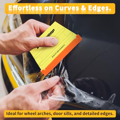 TECKWRAP Felt Squeegee for Vinyl Wrap -Trapezoid Shape (Soft/Medium/Hard) - color: 3pcs Trapezoid Shape