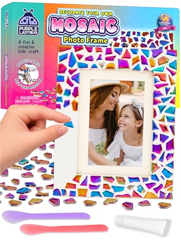 Decorate Your Own Mosaic Picture Frame Craft Kit for Girls Ages 8-12 - style: Mosaic Tiles