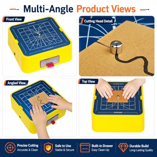 Cardboard Cutter for Kids,Craft Cutting Tool with Metal Base