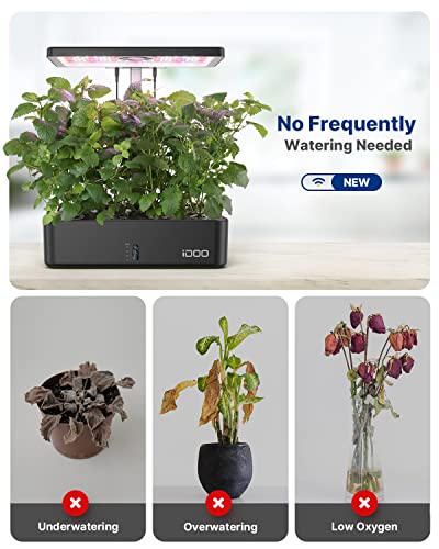 iDOO Smart Hydroponics Growing System with 12 Pods Kit Indoor Herb Garden - size: 12Pods WIFI