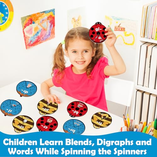 Kasfalci Blends & Digraphs Cards, Phonics Games,Speech Therapy Toys for Toddlers Kids,Learn to Read, Spelling Reading Learning Sight Words Games,Kindergarten Preschool Learning Activities Educational - style: Blends & Digraphs