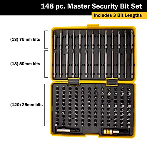 Titan 16148 148-Piece Master Security Bit Set
