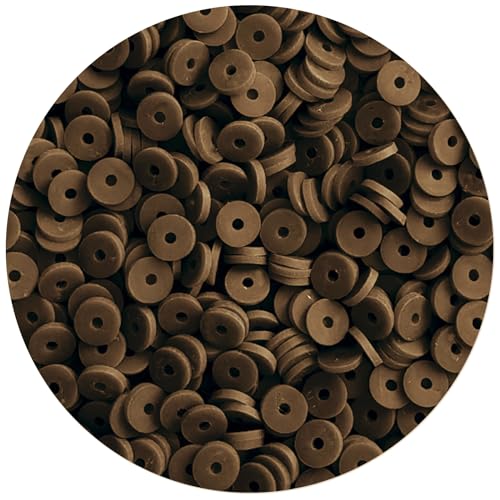 Brown Clay Beads for Bracelets Jewelry Making - color: Brown Clay Beads
