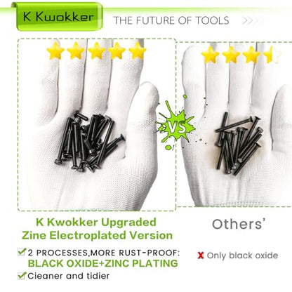 2540Pcs M3 Screw Kit 4MM to 35MM, M3 Socket Head Screws & Flat Head Screws, Upgraded Zinc Plated Assorted Nuts and Bolts Assortment Kit Black M3 Screws with Nuts, Washer and Lock Washers - size: G. M3
