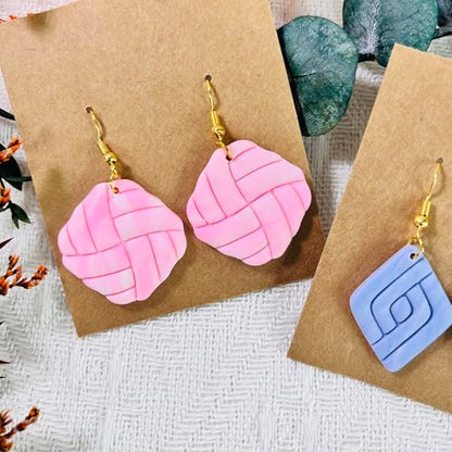 Xaekicr 2PCS Geometric Line Polymer Clay Cutters – Modern Clay Cutters for Earrings, Tools and Molds for Polymer Clay Jewelry DIY - color: 2K color