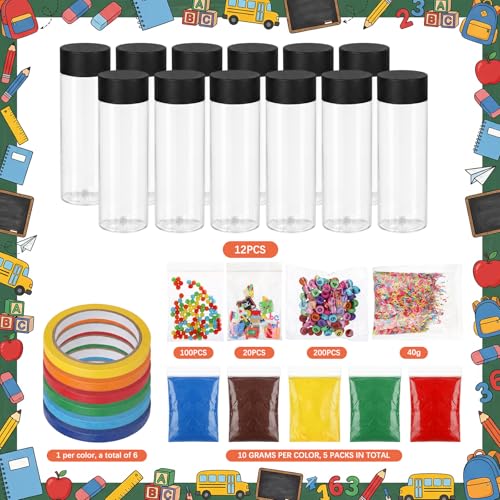 146 Pcs Sensory Bottle Fillers Kit Counting Sorting Education