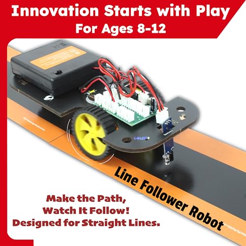Butterfly EduFields 5in1 STEM Electronics Robotics Kit for Ages 8-10-12-13 - style: Smart Robot Car Kit
