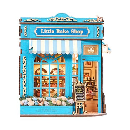 TOYQI Book Nook Kit, DIY Miniature Dollhouse Kit for Adults and Teens - color: Little Bake Shop