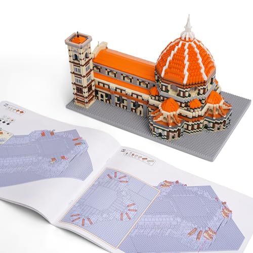 Architecture Micro Building Blocks Set 5278 PCS, Model Building Kit World-Famous Architecture Collection Building Blocks Gift for Adults - color: Santa Maria Del Fiore