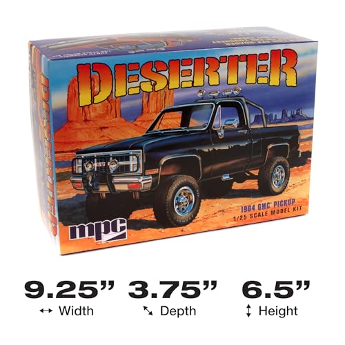 MPC 1984 GMC Pickup 1:25 Scale Model Kit (Black Version)