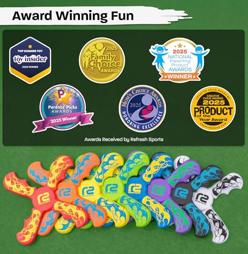 Kids Beach Toys Boomerang - Ultimate Fun Beach Boomerangs for Beaches - color: Yellow