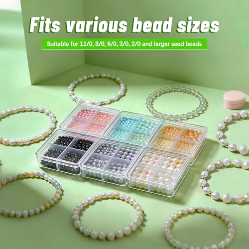 UOOU 86 Pcs Beading Needle Set, 6 Sizes Beading Needles for Seed Beads