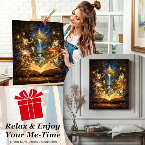 Magic Paint by Numbers Kit for Adults, Book Adult Paint by Number 16x20 in - color: Magic, size: 16*20inch