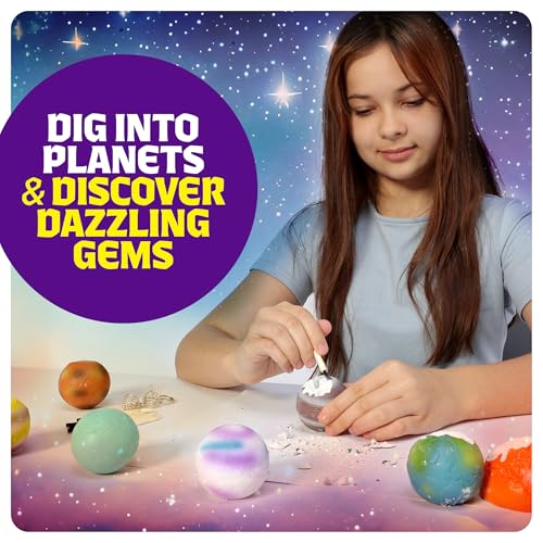Galaxy Gem Dig Kit for Kids - Gemstones Digging Science Kits for Kids
