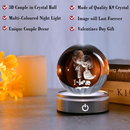 IFOLAINA Romantic Gifts for Couple Girlfriends Women Newlywed - color: 3D Couple