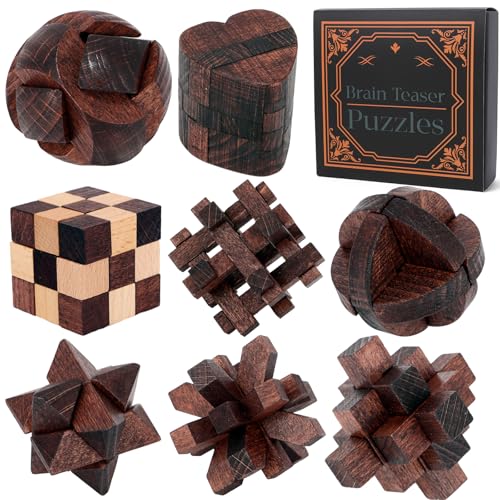 Mytothfy Brain Teaser Puzzles for Adults Teens Kids, 3D Puzzle Game Toys - color: Style D