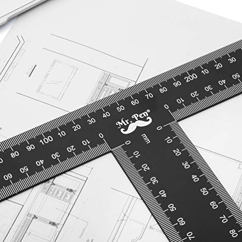 Mr. Pen - T Square, T Ruler, 45 cm, Metal, T Square Ruler, Drafting Tools - size: 18 inch