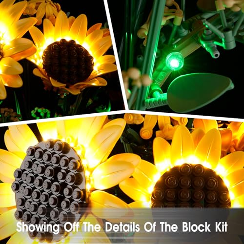 LED Light Kit Compatible with Lego 11502 Sunflower Bouquet Set, Light Kit for Lego 11502 Building Blocks Model, Not Included The Model Set - color: 11502 Sunflower Bouquet Set
